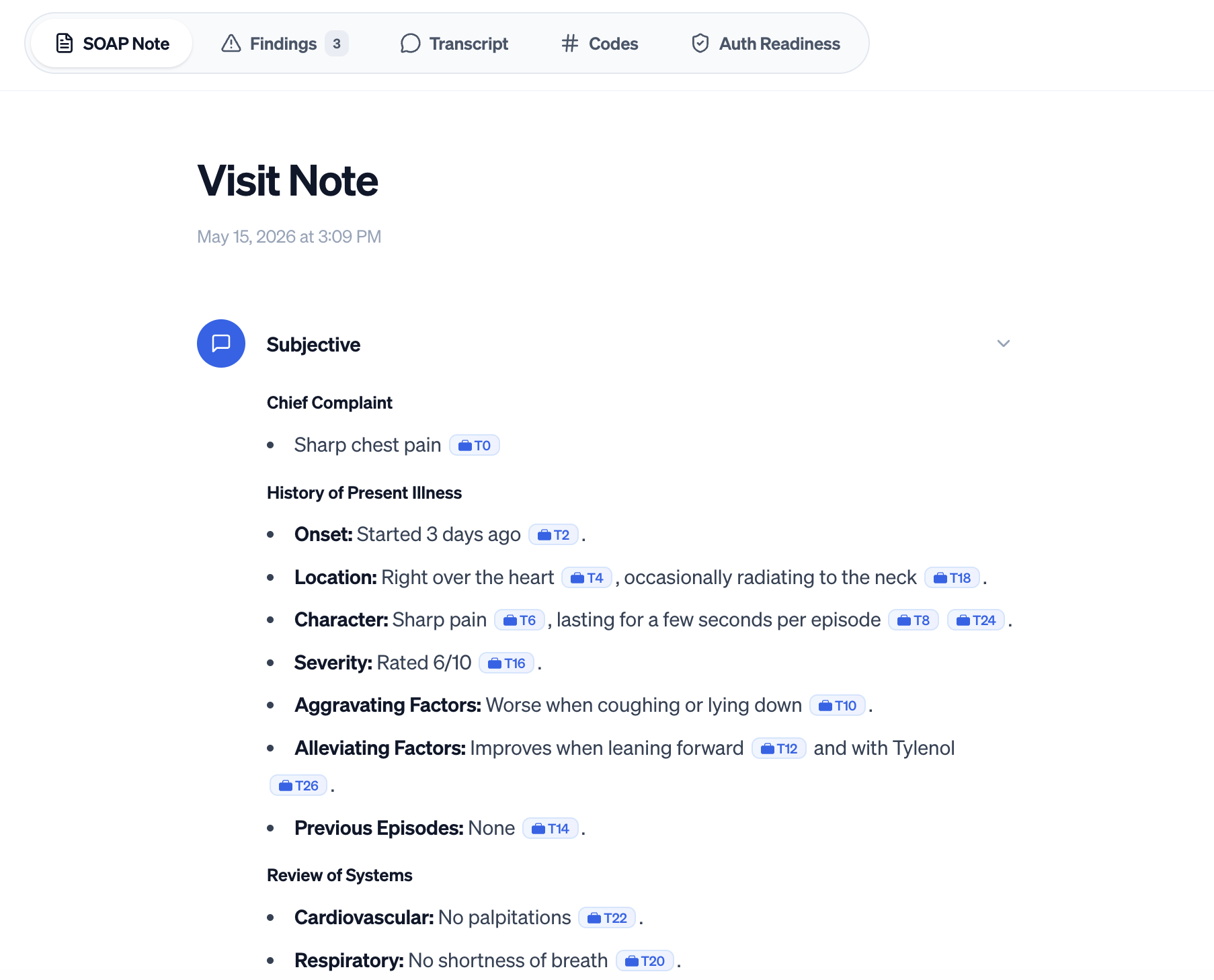 SOAP note